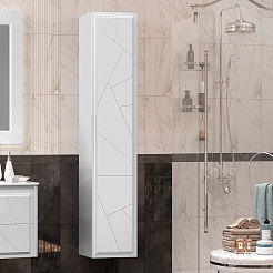 Opadiris Шкаф пенал Луиджи 35 подвесной белый матовый – фотография-4